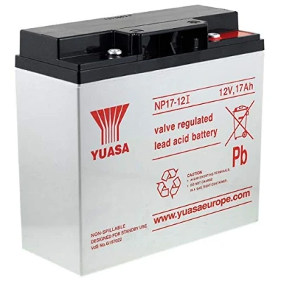 Afbeelding van Yuasa Loodaccu NP17 12I VDs compatibel met Hawker Enersys Genesis NP18 12R 12V