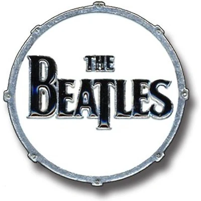 Afbeelding van The Beatles Drum Logo Pin Wit/Zwart