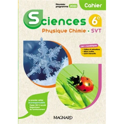 Image de Sciences, Physique Chimie, SVT 6e (2023) Cahier