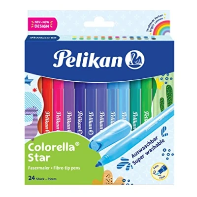 Afbeelding van Pelikan Colorella Star viltstift, etui van 24 stuks viltstift