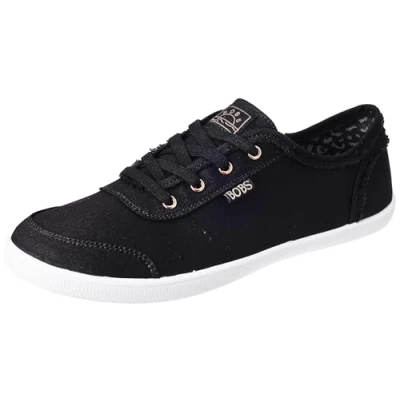 Afbeelding van Skechers Wide Fit BOBS B CUTE Sneakers laag black, Dames, Maat: 38.5, Black Katoen