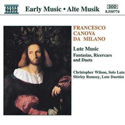 Afbeelding van Christopher Wilson &amp; Shirley Rumsey Da Milano: Lute Music, Fantasias, Ricercars Duets (CD)