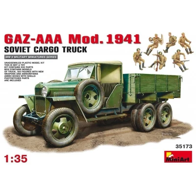 Afbeelding van Miniart Gaz aaa Cargo Truck Mod. 1941 (Min35173) modelbouwsets, hobbybouwspeelgoed voor kinderen, modelverf en accessoires