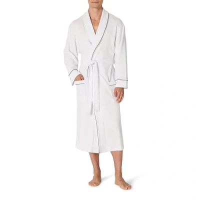 Image de Amazon Essentials Robe de Chambre Gaufrée Légère (grandes tailles disponibles) Men&#039;s, Blanc, M L