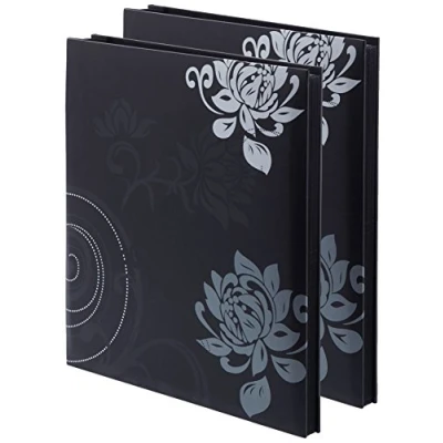 Afbeelding van walther design fotoalbum zwart 400 foto&#039;s 10x15 cm slip on album double pack, Grindy EA 201 BD