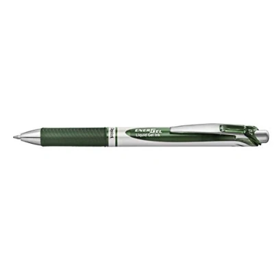 Afbeelding van Pentel EnerGel BL77 D3X Gel rollerball met drukmechanisme 0,7 mm diameter = 0,35 lijndikte, navulbaar, bosgroen