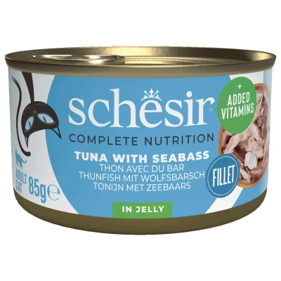Afbeelding van Schesir Kat Blik Ocean Kattenvoer Tonijn Zeebaars 85 g