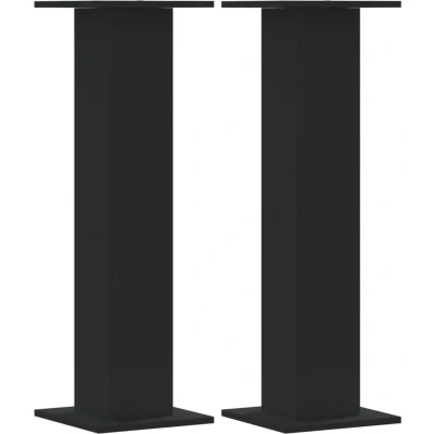 Afbeelding van vidaXL Speakerstandaards 2 st 30x30x95 cm bewerkt hout zwart