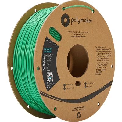 Afbeelding van Polymaker POLYLITE™ PLA PRO 3D filament Green Jam free 1.75 mm 1KG