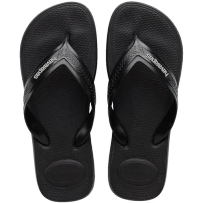 Afbeelding van Havaianas Top Max Comfort teenslippers voor heren, zwart.