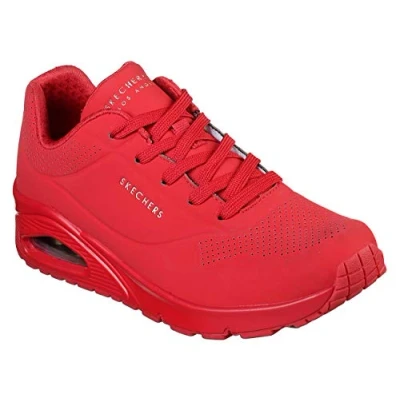 Image de Skechers Uno Stand On Air Femme Baskets Chaussure de tennis, Rouge Red Durabuck Red, 39 EU large