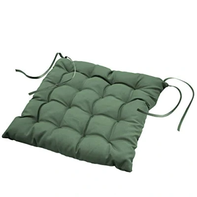 Afbeelding van Stoelkussen zitkussen Essentiel groen 40x40x7cm
