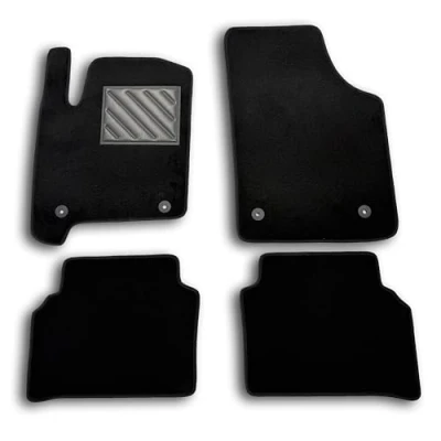 Afbeelding van Autovloermatten voor Opel Meriva A 2003 2010, antislip, versterkte rubberen hielkussens, ankerknoppen