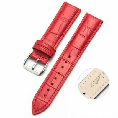 Afbeelding van Garmin Approach S12 / S40 S42 Crocodile leren bandje Rood