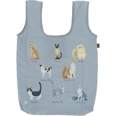 Afbeelding van Boodschappentas (vouwtas) kattenrassen Esschert Design