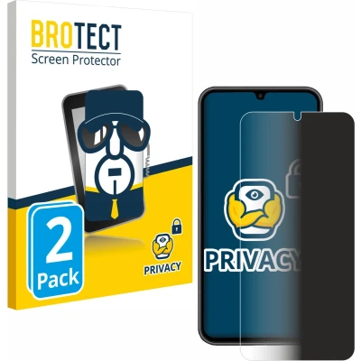 Afbeelding van BROTECT privacy screenprotector voor Samsung Galaxy A34 5G Folie Beschermfolie Blauwlichtfilter (2 Stuks)