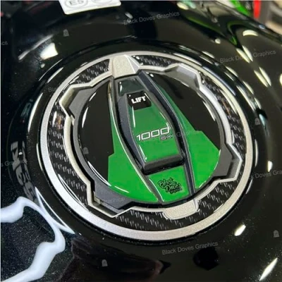 Afbeelding van Harsstickers 3D bescherming compatibel met KAWASAKI Ninja 1000 SX 2020 2022 (tankdopbescherming)