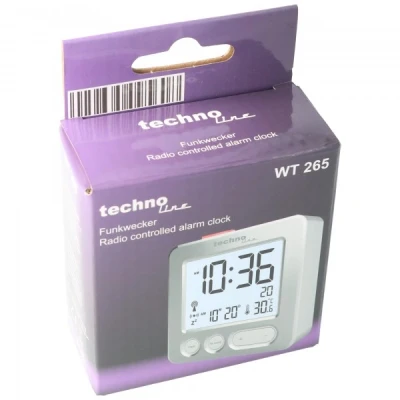 Afbeelding van WT265 wekkerradio, zilver super modern, handig en overtuigend