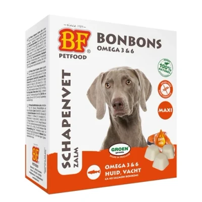 Afbeelding van Bf Schapenvet Hondensnacks Zalm Vet 40 stuks