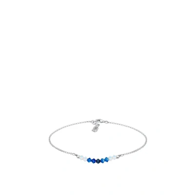 Afbeelding van Elli Voetsieraden bal strand zee Swarovski® kristal 925 Sterling zilver