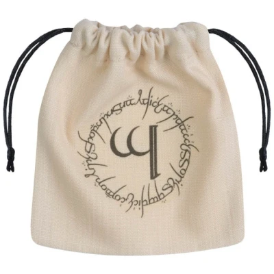Afbeelding van Dice Bag Elvish Biege &amp; Black Q Workshop