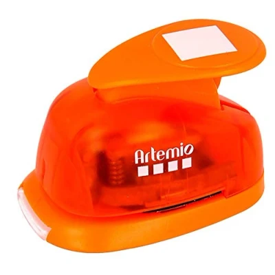 Image de Artemio VIHCP220 Perforatrice à Levier Moyenne Carré Plastique Multicolore 8,5 x 5 12 cm