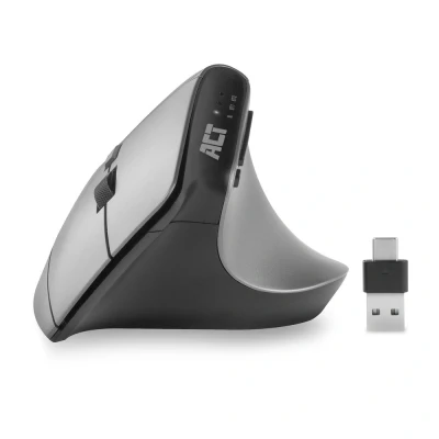 Afbeelding van ACT AC5155 Draadloze Ergonomische Muis Bluetooth USB C/USB A 2400 DPI Max 3 apparaten