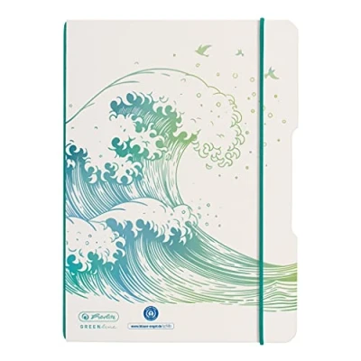 Afbeelding van herlitz 50033669 Flex A5 notitieboek, Greenline, gestippeld, 40 stuks