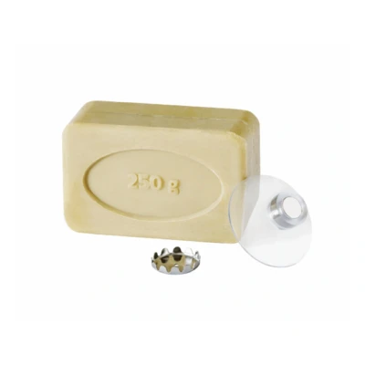 Afbeelding van SAVONT Jumbo Protector Sterke magnetische zeepschaal, bescherming, houdt tot 220 g, roestvrij, 50 mm zuignap, zeepplaat met afgeronde tanden, Made in Germany