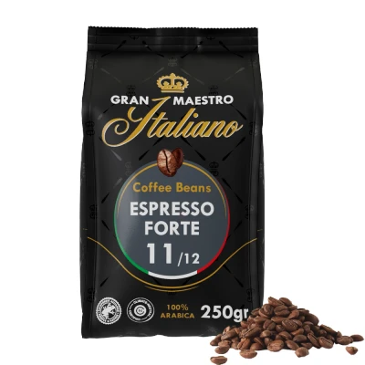 Afbeelding van 25% korting met code Gran Maestro Italiano koffiebonen Espresso Forte (250 gram) 1 stuk 250 g