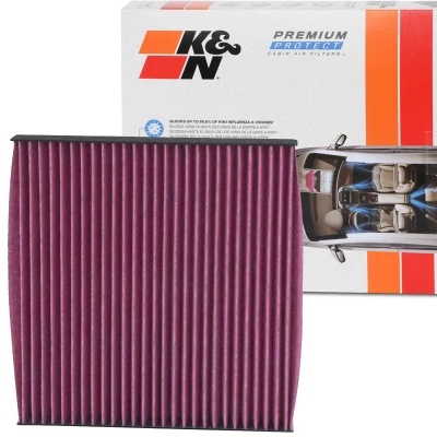 Afbeelding van K&amp;N Filters DVF5069 Interieurfilter Carbon filter 234 29 Vierkant HONDA: CR V 4, CIVIC 8 Hatchback, ACCORD