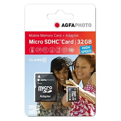 Afbeelding van AgfaPhoto 32GB Micro SDHC Class 10 flashgeheugen