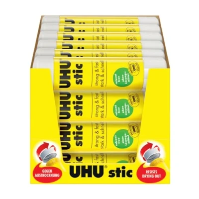 Afbeelding van UHU Stic lijmstiften zonder oplosmiddel, wit, 24 stics 8,2 g