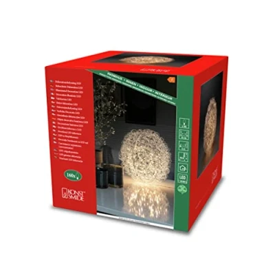 Afbeelding van Konstsmide 3515 303 LED silhouet Kogel Energielabel F (A G) Warmwit Zilver