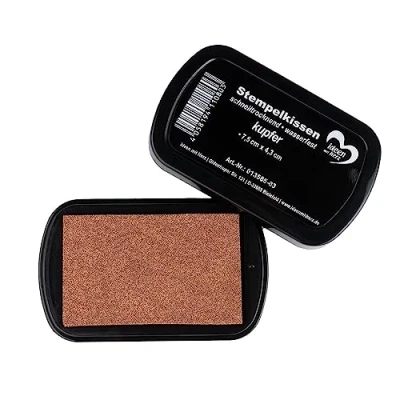 Afbeelding van Ideen mit Herz Stempelkussen, sneldrogend, waterdicht, 7,5 cm x 4,3 (koper)