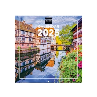 Afbeelding van Finocam Internationale wandfotokalender 2025, 1 maand per pagina, januari 2025 december (12 maanden) Charming International
