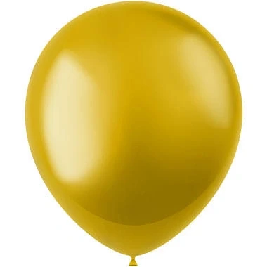 Afbeelding van Gouden ballonnen metallic 33cm 100 stuks