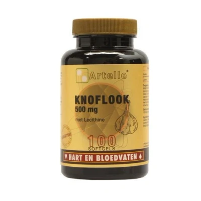 Afbeelding van Artelle Knoflook 500 mg Met Lecithine Softgels