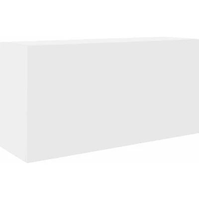 Afbeelding van Badkamerwandkast 80x25x40 cm bewerkt hout wit