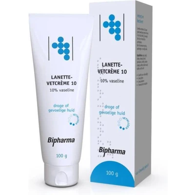Afbeelding van Bipharma Lanettecrème 10% Vaseline 1x100g eFarma