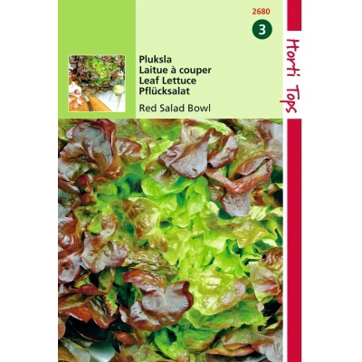 Afbeelding van 2 stuks Hortitops Red Salad Bowl Rode Eikenbladsla