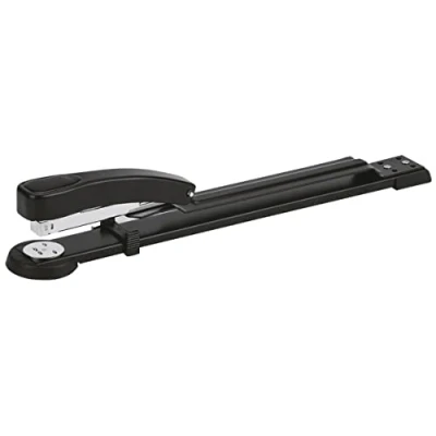 Afbeelding van OFFICER PRODUCTS Nietmachine met lange mouwen / tot 50 vel zwart/metaal/lange mouw Ideaal voor brochures/kantoornietmachines : 5 jaar,