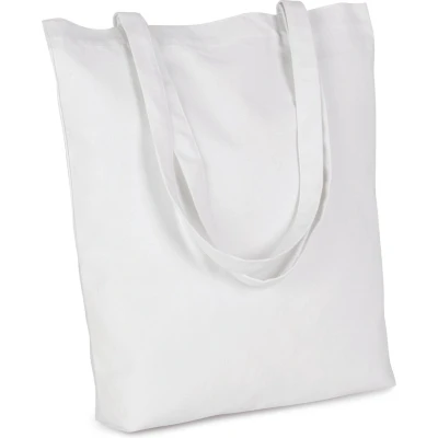 Afbeelding van Kimood Gerecycleerde katoenen shopper &#039;K loop project&#039; KI5808 White Jhoot