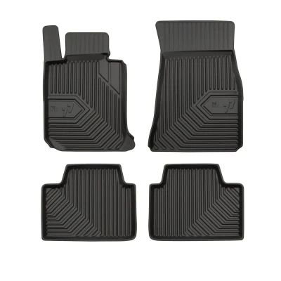Afbeelding van FROGUM No. 77 77407893 Vloermatset Rubber voor en achter 4 Zwart Op maat gemaakt