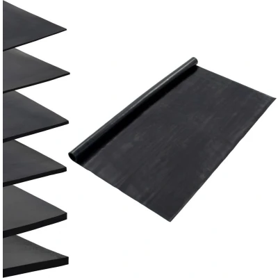 Afbeelding van vidaXL Vloermat anti slip 1 mm glad 1,2x5 m rubber