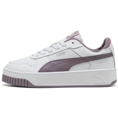 Afbeelding van PUMA Carina Street Damessneakers, Wit Plum Jam Zilver