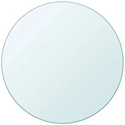Afbeelding van Tafelblad van gehard glas 600 mm rond