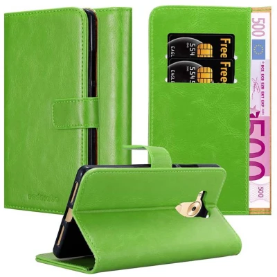 Afbeelding van Cadorabo Hoesje geschikt voor Huawei MATE 8 in GRAS GROEN Beschermhoes met magnetische sluiting, standfunctie en kaartvakje Book Case Cover Etui