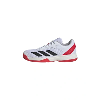 Afbeelding van adidas Performance Courtflash Unisex Tennisschoenen voor alle ondergronden kinderen, Maat: 36 2/3, Ftwr white/core black/lucid red