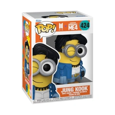 Afbeelding van Funko Pop! Rocks: Minions X BTS Jungkook Jung Kook + Vinyl Figuur om te verzamelen Cadeau idee Officiële Producten Speelgoed voor Kinderen en Volwassenen